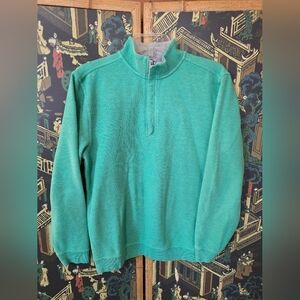 Walter Hagen 1/4 Zip Golf Pullover Sweater Turquoise Sz S
